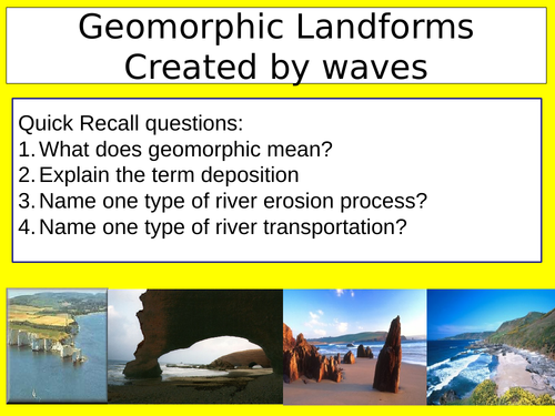 Landforms created by waves