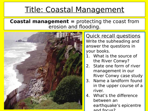 Coastal management