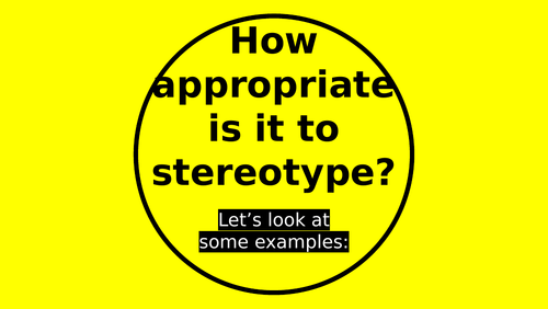 Representation & Stereotyping in Film & TV