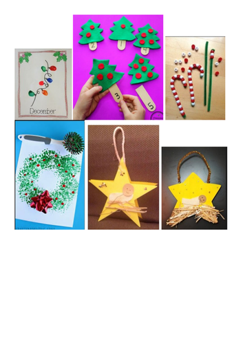 Pre-school Christmas ideas/activities