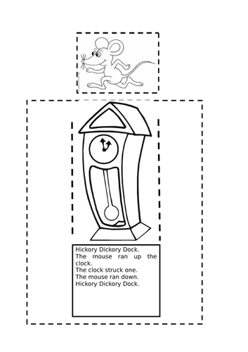 Hickory Dickory Dock Moving Mouse Craft