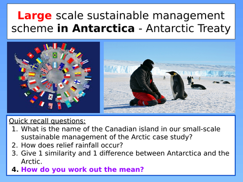 Antarctic Treaty: Large scale sustainable management in the polar biome