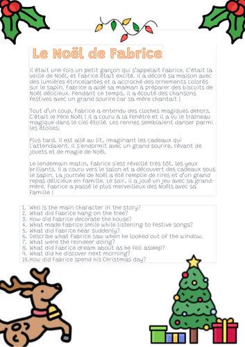 Le Noël de Fabrice reading text