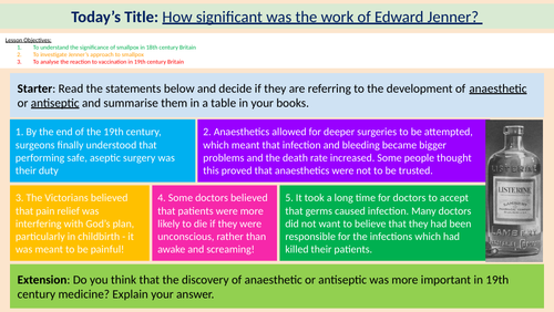 L5: Edward Jenner (MTT Edexcel GCSE)