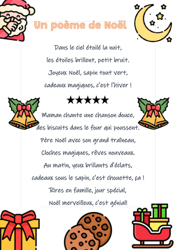 French Christmas Poem | Teaching Resources