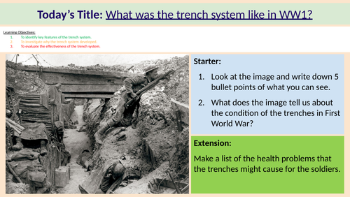 L2: The Trench System - WW1 Medicine (MTT GCSE History Edexcel)