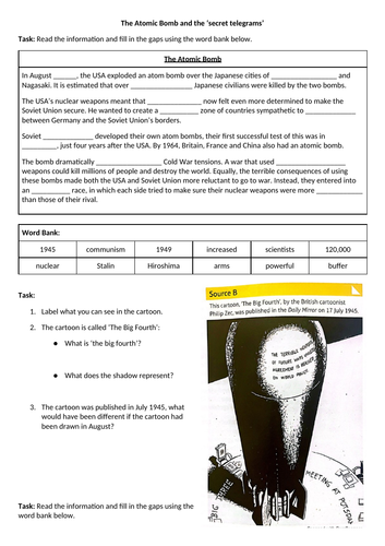 L4: The Iron Curtain Speech - incl. telegrams and atomic bomb (GCSE History Edexcel)