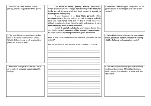 The Phantom - Introduction A3 worksheet