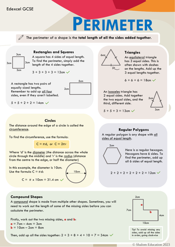 GCSE Maths Perimeter Revision Guide