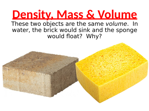 IGCSE Density, Mass & Volume