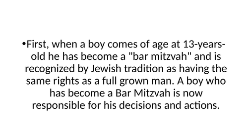 Bar and Bat Mitzvah