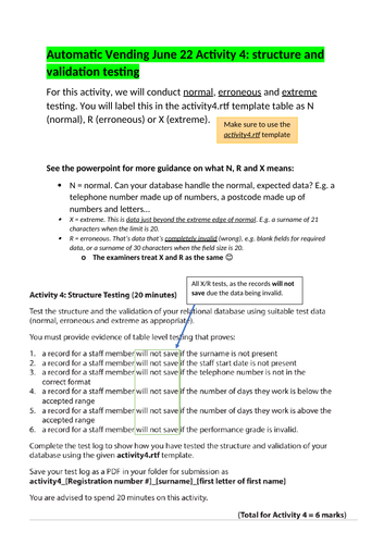 FREE TASTER VIDEOS for Unit 2 (Databases) - video walkthroughs covering multiple papers & activities