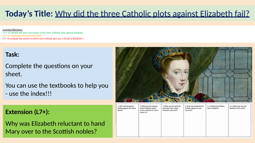 L2: The 3 Catholic Plots (GCSE History EEE Edexcel)