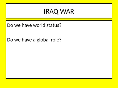 The UK's global role