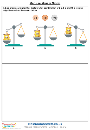 Year 2 measure in grams