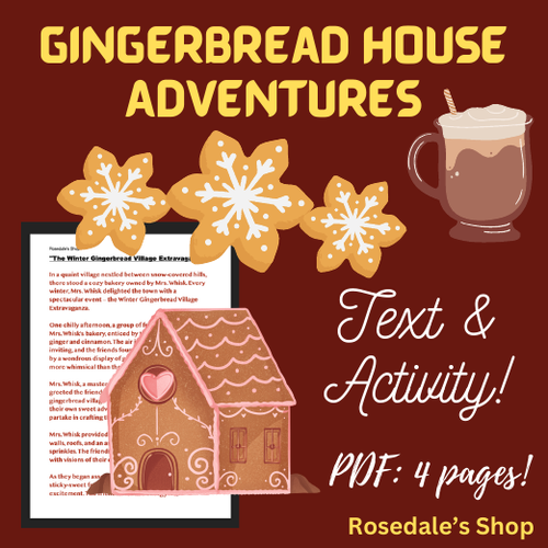 Discover & Describe: Gingerbread House Adventures (Seasonal End of Year PDF!)