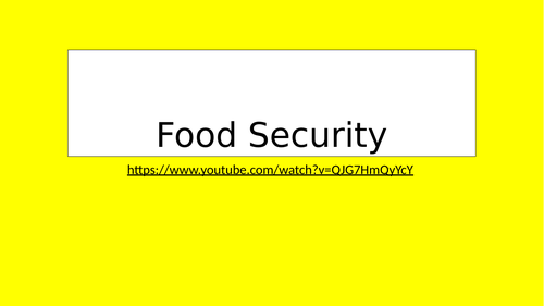 What is food security