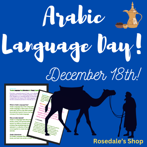 DECEMBER 18: Arabic Language Day FUN Reading & Learning!