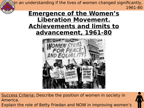 America Womens Liberation Movement Teaching Resources 