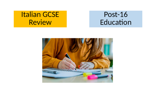 Italian GCSE Post-16 Education