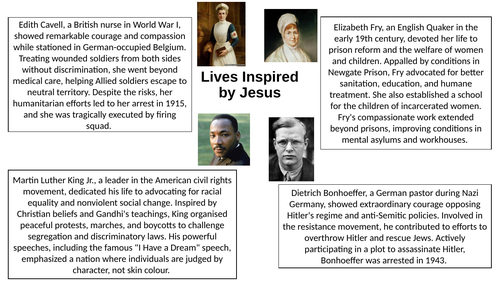 Lives Inspired by Jesus