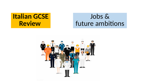 Italian GCSE review - Jobs and future ambitions