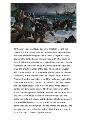 Descriptive Writing - Viking Battle Scene