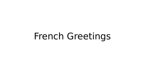 KS1/KS2 French - Greetings, Opinions and Numbers 1-20