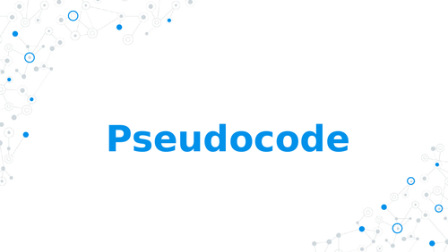 Pseudocode