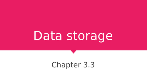 Data storage and network hardware