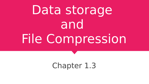 Data storage and file compression