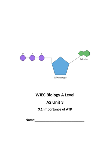 WJEC 3.1 The importance of ATP
