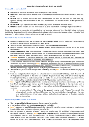 AQA AL RS - S, D, & A: Supporting Information