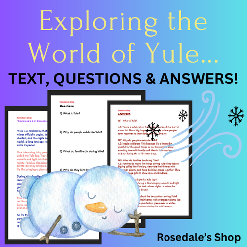  Exploring the World of Yule for Kids. Fun Reading adventure with Q&A
