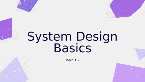 System Design Basics