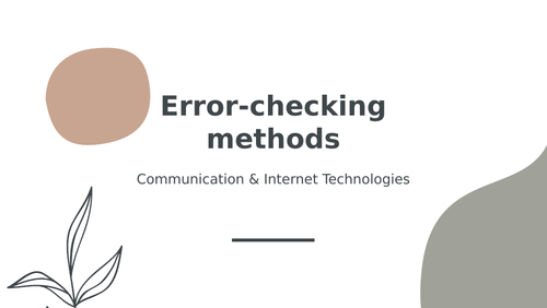 Error checking