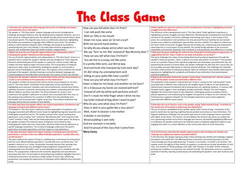 The Class Game Mary Casey