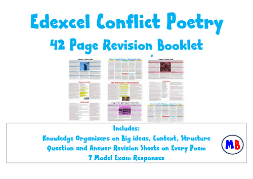 Edexcel Conflict Poetry Revision Booklet