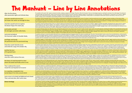 The Manhunt Line by Line Annotations