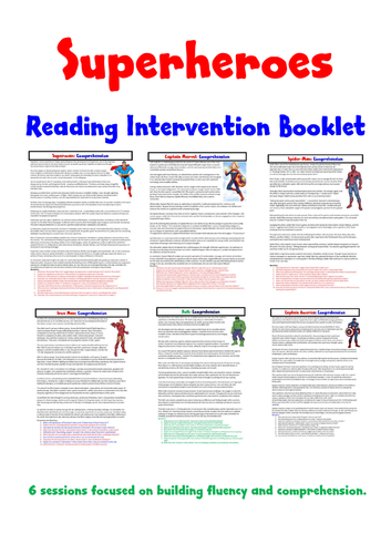 Reading Fluency and Comprehension Intervention Booklet