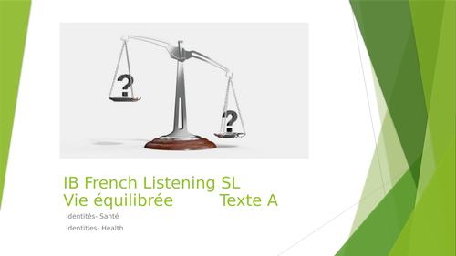 French IB-Listening-Identities-Health