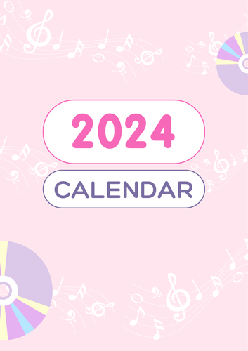 Digital Calendar 2024 - Gift for Teachers/Parents