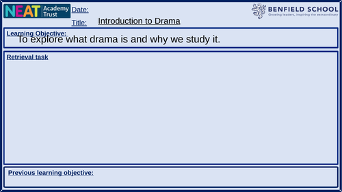 DRAMA - Devising (Homelessness)
