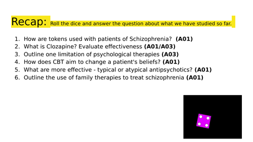 Schizophrenia complete topic - AQA
