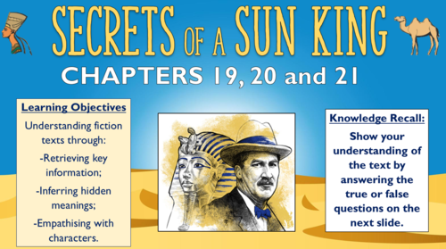 Secrets of a Sun King - Chapters 19, 20 and 21 - Triple Lesson!