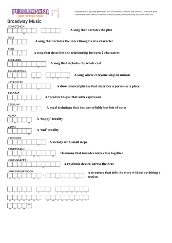 AQA MUSIC - Popular Music Starters