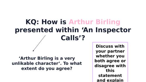 An Inspector Calls - Mr Birling Revision Lesson