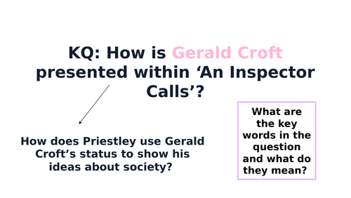 An Inspector Calls - Gerald Croft Revision Lesson