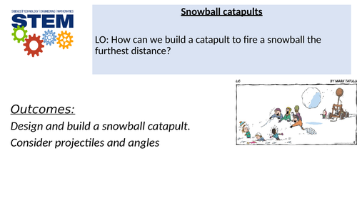 STEM Club Project Snowball Catapult