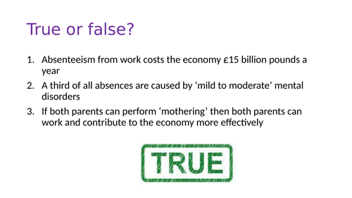 Psychological implications for the economy - Economical implications -  Research Methods A Level